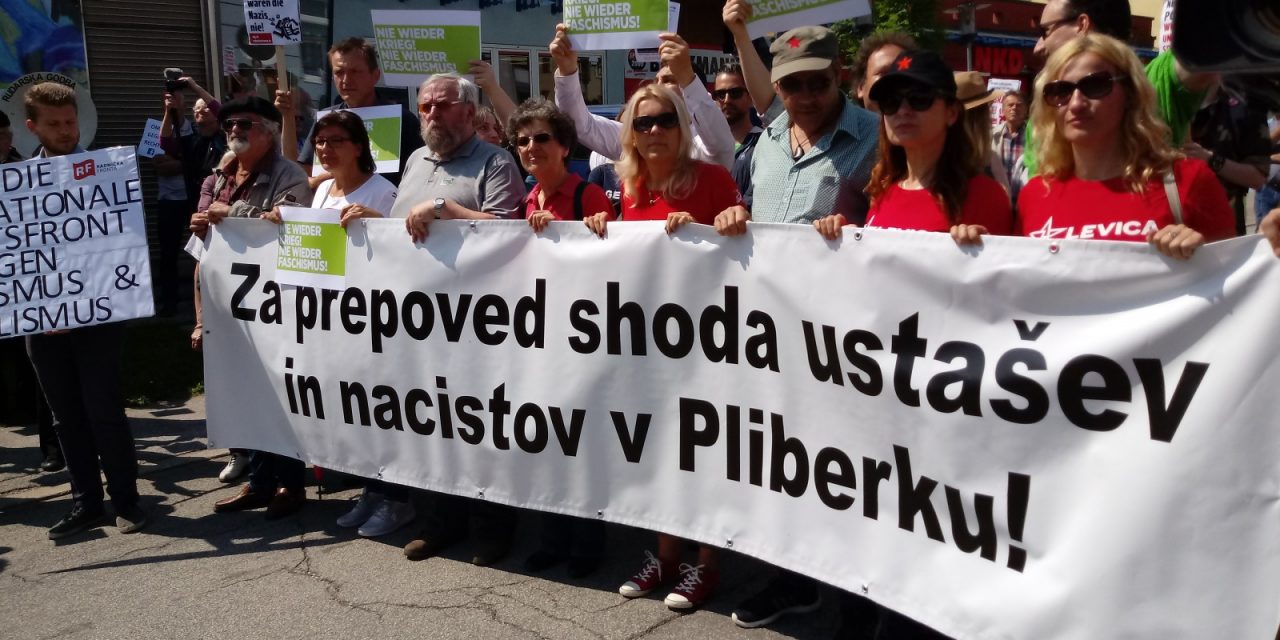 Na protestu proti ustaškem srečanju na Lubuškem polju tudi ZZB NOB Slovenije